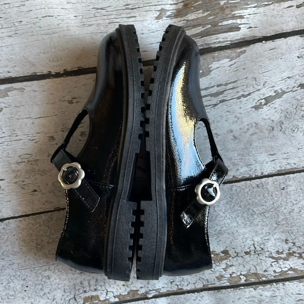 Shiny Faux-Leather Mary-Jane Shoes for Girls - Size 3Y